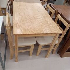 ☆ジモティ割あり☆ ダイニングセット ベージュ W115×D70×H73.5 