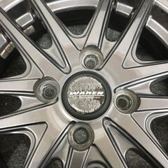 HOT STUFF ホットスタッフ WAREN ヴァーレン 14 x4.5J 4H100 +45 GY ICE NAVI 6 155/65R14 