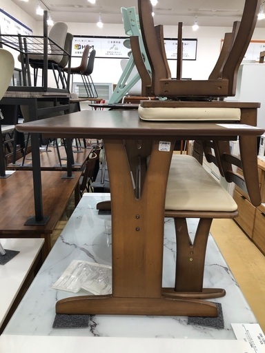 軽トラック貸出サービス有】ナフコ ベンチダイニング4点セット