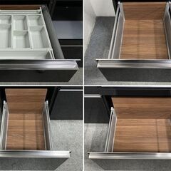 Pamouna/パモウナ キッチンボード 幅160 収納棚 キッチン 収納家具 レンジボード  ソフトクローズ 中古家具 店頭引取歓迎 R8751