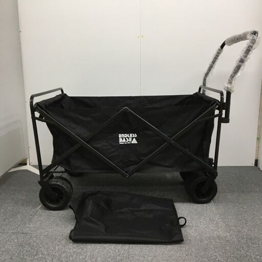 ENDLESS-BASE キャリーワゴン 200L 耐荷重150kg ブラック  キャリーカート