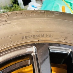 新車外しランドクルーザー250 純正ア17インチルミタイヤ4本 ランクル250