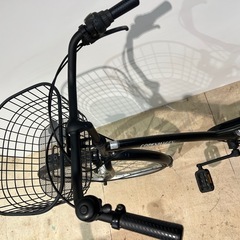 名古屋市内配達無料26インチ6段変速シティサイクルママチャリ艶消し黒