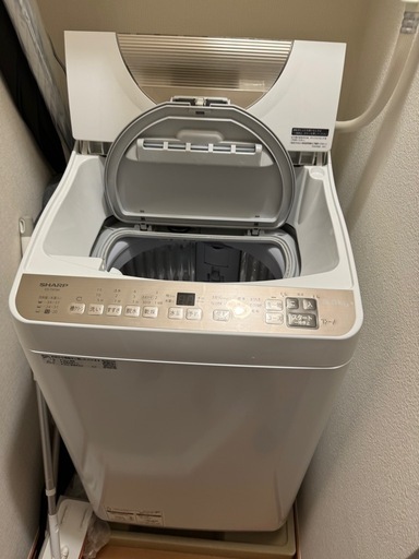 SHARP 縦型洗濯乾燥機 ゴールド系 ES-T5FBK-N [洗濯5.5kg /乾燥3.5
