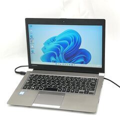 13.3型 ノートPC 東芝 R63/D i5 8GB SSD 無線 Win11