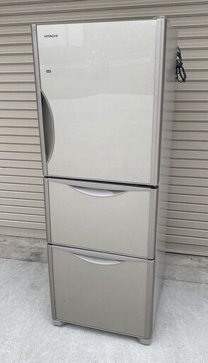【美品】HITACHI ヒタチ 日立 ノンフロン冷凍冷蔵庫 265L 3ドア R-S2700HV 3ドア冷蔵庫 真空チルド 自動製氷 動作確認済