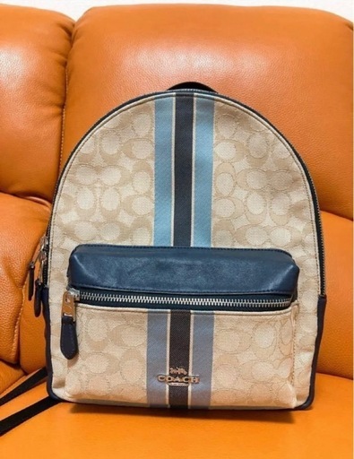 【COACH】コーチ リュック バックパック ブラック ホワイト クリーム ブルー