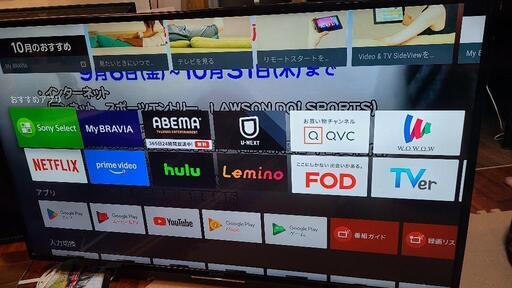 最終値下げ‼️ソニー 49V型 4K ブラビア Android TV　No45