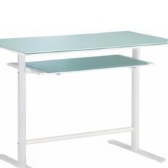 あずま工芸 ロイス カウンターテーブル 幅120cm ガラス天板 ホワイト GCT-2511 あずま工芸 ロイス カウンターテーブル 幅120cm ガラス天板 ホワイト