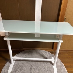 あずま工芸 ロイス カウンターテーブル 幅120cm ガラス天板 ホワイト GCT-2511 あずま工芸 ロイス カウンターテーブル 幅120cm ガラス天板 ホワイト