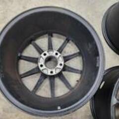 ホイール4本 メーカー不明 17x9J+28 114.3 5H ドリフト練習用に如何です