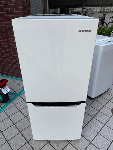 配送可能 ハイセンス 【右開き】130L 2ドアノンフロン冷蔵庫 エディオンオリジナル パールホワイト HR-D1302