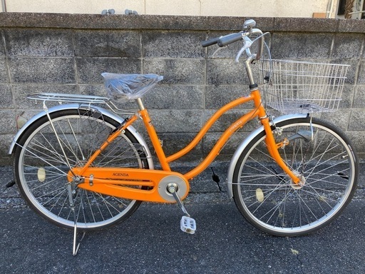 【26インチ自転車】美品❗️使用少ない❗️変速なし　LEDオートライト付　サドル、鍵新　新品❗️スペアキーあり　若林自転車　浜大津店　SALE中❗️