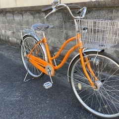 【26インチ自転車】美品❗️使用少ない❗️変速なし　LEDオートライト付　サドル、鍵新　新品❗️スペアキーあり　若林自転車　浜大津店　SALE中❗️