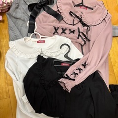 明日締切。地雷系ブラウス4点、スカート2点合計6点セット 明日締切。地雷系ブラウス4点、スカート2点合計6点セット