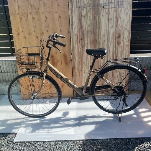 ママチャリ　自転車　27インチ　錆び多め　ハンドル周り特にサビ多い
