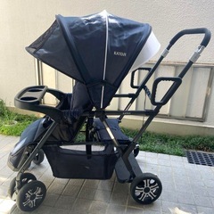 2人乗りベビーカー katoji 2人でゴー - ベビーカー、バギー 