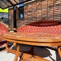 アンティーク・ソファー型応接セット