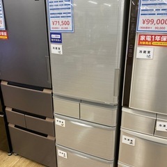 SHARPの5ドア冷蔵庫(SJ-W412E-S)