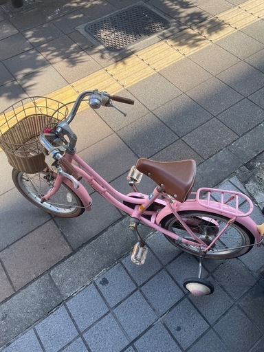 ブリジストンキッズ自転車　ハッチ　16インチ　ピンク