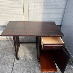 北海道民芸家具 樺無垢材 バタフライワゴン サービスワゴン キッチン