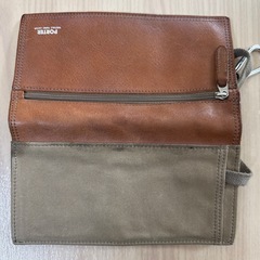 PORTER ポーター field フィールド レザー×キャンバス 長財布 ロングウォレット ベジタブルタンニンレザー カラビナ付き】