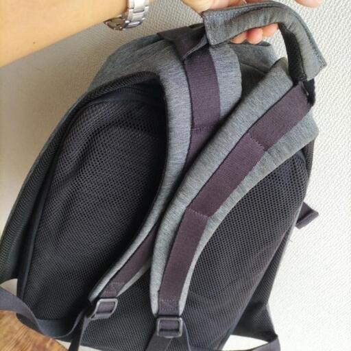 お高くてすみません ☆ちょっと変わったグレーのリュックサック Cot\u0026Ciel☆中古です
