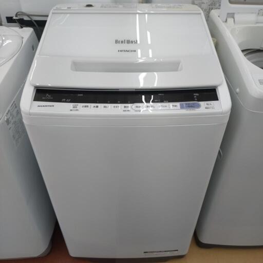 ★ジモティー割引有★ 日立 7.0kg全自動洗濯機 BW-V70CE6 2018年製 中古品