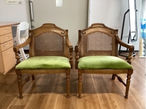 椅子2脚セット【町田市再生家具】241806