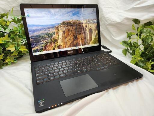 【Office365付】Corei7 FUJITSU LIFEBOOK AH77 15.6インチ Windows11 タッチパネル Blu-ray