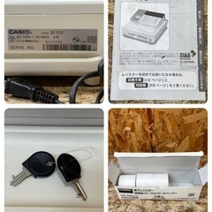 C(6718)カシオ レジスター SE-S10 ホワイト 小型ドロア 鍵付き 感熱紙3