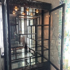 受付終了】中国深圳の博物館で購入、黒檀の飾り棚