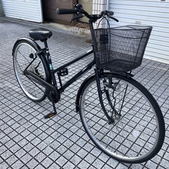 【26インチ自転車】美品❗️変速なし　前後タイヤ、前カゴ新品❗️若林自転車　膳所店　SALE中❗️