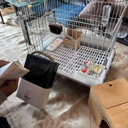 うさぎ用ゲージ自動餌やり機付セット