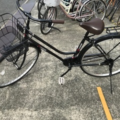 ELEANOR 26インチ 6速 白黒 軽快車 (193)