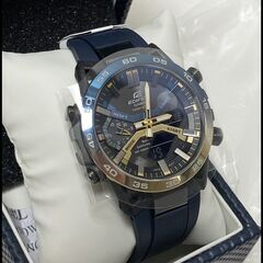 未使用 カシオ エディフィス ECB-2000YNP-1AJF タフソーラー ブルーｘゴールド スマートフォンリンク EDIFICE