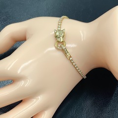 K18 テニスブレスレット パンサー 1ct 5.3g