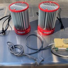 温室 ヒーター NS 250 100V 250W 2個＋サーモ 2期冬のみ使用の