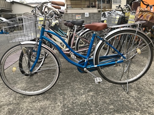 AGENDA シティサイクル 26インチ SQA01280 青