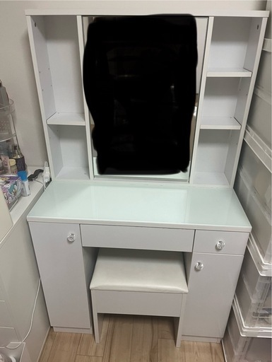 ニトリ　ドレッサー　スツール付き