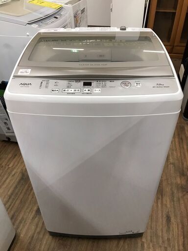 洗濯機　AQUA　アクア　AQW-P7MJ　2022年製　7.0kg　6ヶ月保証付き　【ジャングルジャングルイズミヤ広陵】
