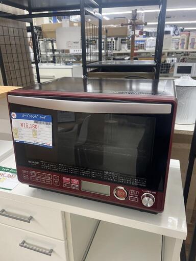 ★825『オーブンレンジお探しの方必見』SHARP　過熱水蒸気オーブンレンジ 31L レッド系 スチームカップ式 2段調理 RE-SS10B-R　リサイクルマート鹿児島宇宿店