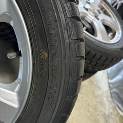 バリ目　すぐ使えます！アルミホイール付155/65R14 2019年製 