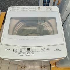 ★【アクア】全自動洗濯機  2022年製［AQW-S5MBK］【3か月保証★配達に設置込】💳自社配送時🌟代引き可💳※現金、クレジット、スマホ決済対応※   