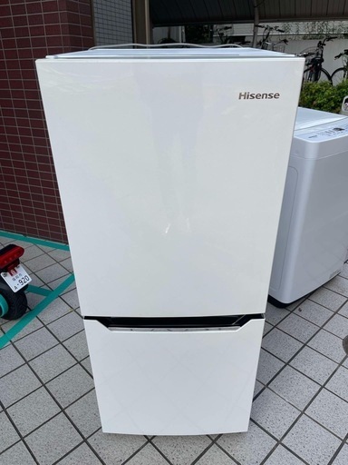 配送可能 ハイセンス 【右開き】130L 2ドアノンフロン冷蔵庫 エディオンオリジナル パールホワイト HR-D1302