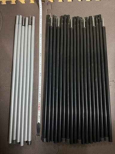 決まりました　DOD　キャンプ　ポール８本分セット+コールマンコット