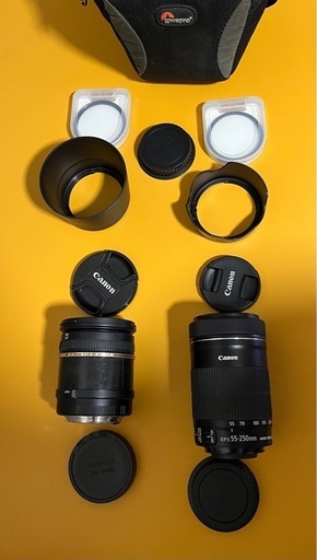Canon EF-S 55-250mm F4-5.6 IS STM, キャノン用TAMRON 17-50 f2.8 XR DiII SP