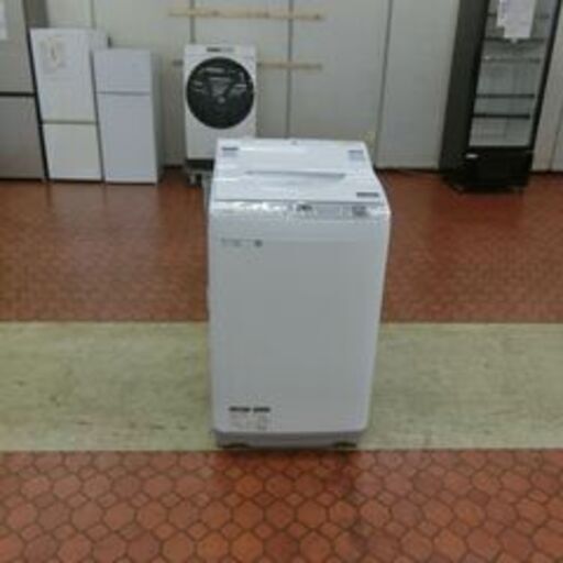 ID534995　5.5K洗濯機　シャープ　2019年製　ES-TX5C-S