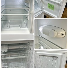 I618 🌈　アイリスオーヤマ 2ドア冷蔵庫（142L 右開き）20年製 IRSD-14A ⭐動作確認済 ⭐クリーニング済