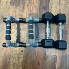  ベンチプレス トレーニング道具 セット バーベル ダンベル　プレート プッシュアップバー エキスパンダー まとめ 運動 健康